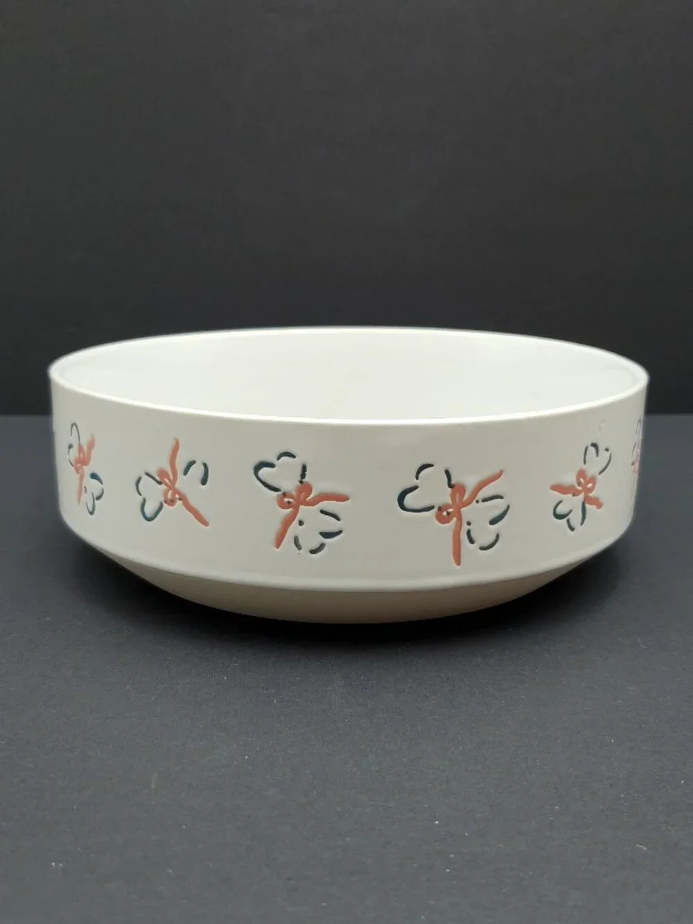 Prima Pet Dog Bowl Pet Bowl Dog Food & Water Dish Etched Woof and Bones